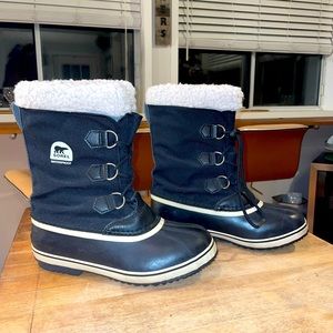 Women’s Size 7 Sorel Yoot Pac Nylon Cold Weather Boot Black